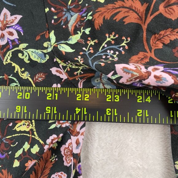 Love & Lore Womens Blouse Medium Floral Button Front Long Sleeve Boho Casual - Picture 4 of 5